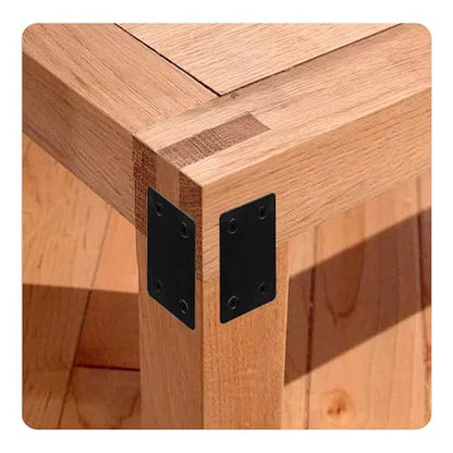 10PCS 2.4 x 1.5 inch Flat Straight Brace Brackets, Mending Plates for Furniture Shelf Support Corner Joint Repair - size: 2.4 x 1.5 inch