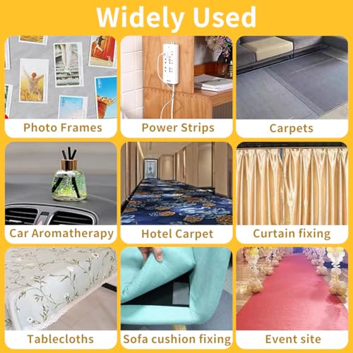KAIYUER Thin Double Sided Tape Heavy Duty,High Stickness Clear Tape for Making DIY Crafts, Paste Photo, Rug Fixed, Floor,Wall Decor,Office Decor,No Glue Residue,0.5" x 66 FT - size: 0.5"x66FT