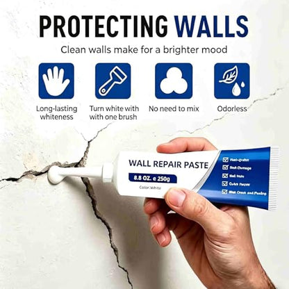 Drywal Repair Kit，Drywall Patch Repair Kit with Scraper | Instant Wall Hole Filler & Crack Repair Paste | Quick Fix Sol for Drywall, Tile Gaps, Nail Holes & Small Damage | Drywall Repair Kit