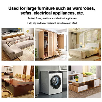 8PCS Furniture Sliders for Wood Floors, Foam & Hard Plastic Reusable Effortless Moving Surface Protection for Heavy Furniture Wardrobes Sofas Chair Legs Floors Protectors (3.5 inches) - size: 3.5 inches