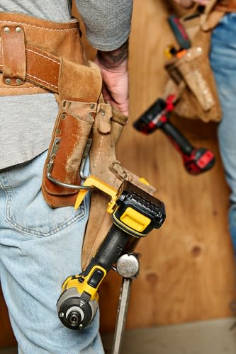 Caddy MEGA Hook - Wide Hooks for Impact Drill | Hang on 2x4, Tool Belt & Ladder - 2-Pack - style: Fits Dewalt