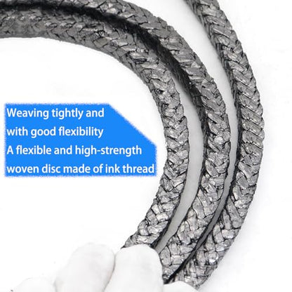 Flexible Graphite Braided Compression Packing ，for Pump Valve or Mechanical Seal 5/16”x5/16”，10 feet - size: 5/16”x5/16”，10 feet