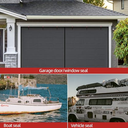 Foam Rubber Seal Strip, Self-Adhesive Rectangle EPDM Rubber Weather Stripping for RV, Boat, Auto, Truck, Marine, Garage Doors/Window and More, W:0.5"; H:0.25",13FT - size: (0.5inch ; 0.25inch)13ft