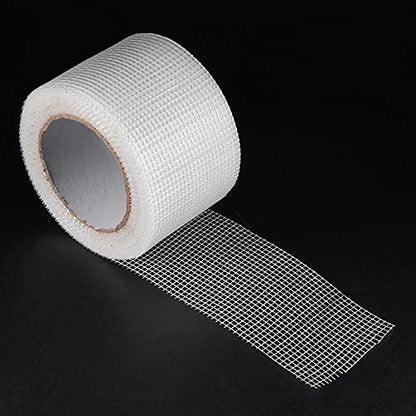 uxcell Drywall Joint Tape Self-Adhesive Fiberglass 3-inch x 98-feet Repair Patch Wall Hole Crack Mesh Size 2.8mm - size: 3" X 98'