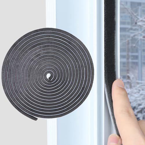 33 Ft Gray Self-Adhesive Soundproofing Weather Stripping for Doors and Windows,0.4" Wide x 0.2" Thick - color: Gray, size: 0.2in Brush x 0.4in Backing x 33Ft