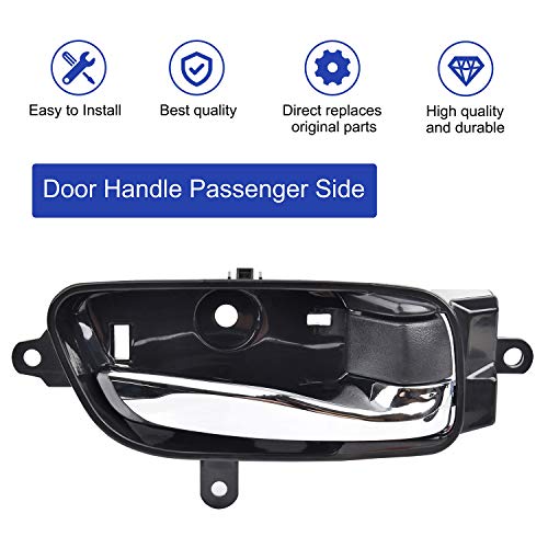Door Handle Passenger Side Inside Interior with Repair Kit for 2013-17 Nissan Altima Pathfinder Door Handle 2015-17 Nissan Titan 2016-17 Titan XD Door Handle 2015-17 Nissan Murano Door Handle - size: Passenger Side