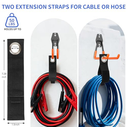 Heavy Duty Garage Hooks 11 Pack, Garage Storage Hooks with Non-Slip PVC Coating, Utility Steel Wall Mount Hook for Bike, Ladder, Tools, Hose & Garage Organization