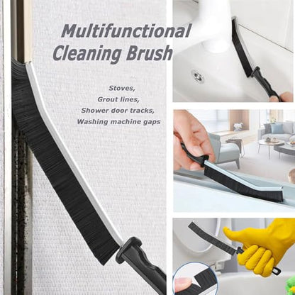 Crevice Cleaning Brush,6Pack Small Cleaning Brushes Grout Cleaner Brush Toilet Brush Scrub Brush for Shower Tile Skinny Gap Cleaning Tools for Household Use Bathroom (black-6pcs) - color: Black-6pcs