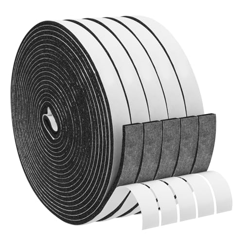 DGSL Foam Insulation Tape, 1/2In x 1/8In x164Ft Weather Stripping Door Seal Strip for Doors and Windows,Sliding Door,Sound Proof Soundproofing Door Seal,Weatherstrip,Air Conditioning Seal Strip - size: 1/2In x 1/8In x164Ft