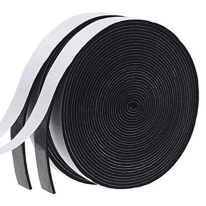 Weather Stripping Door Seal Strip for Doors and Windows, 1In x 1/8In x 33Ft x 2 Roll Foam Insulation Tape Self Adhesive,Sound Proof,Weatherstrip,Pipe Cooling, Air Conditioning Seal Strip - size: W:1In xT: 1/8In xL: 33Ft x 2 Roll