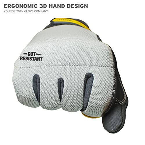 Youngstown Glove Company mens Kevlar Gloves, Gray, Large US - size: Large (Pack of 1)