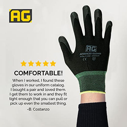 – NiTex P-200 Nylon Nitrile Gloves, Breathable Nitrile Foam Coated Utility Gloves for Insulated Grip, Brown, 6-Pair, Small - color: Brown, size: 6 Pairs (Small)