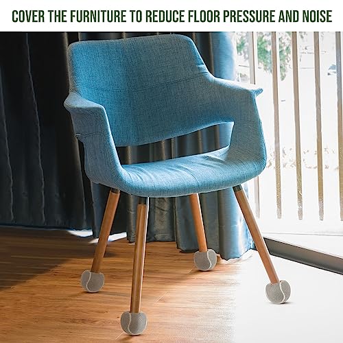 Macarrie 300 Pcs Precut Tennis Balls Bulk 2.5 Inch Chairs Leg Floor Protector Grey Heavy Duty Long Lasting Glide Coverings Non Slip for Classroom Furniture Legs Protection