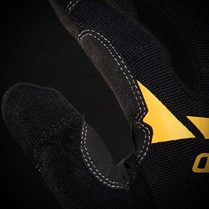 Ironclad WCG Workcrew Mechanic Gloves, Black - color: Black/Yellow, size: Medium (Pack of 1)