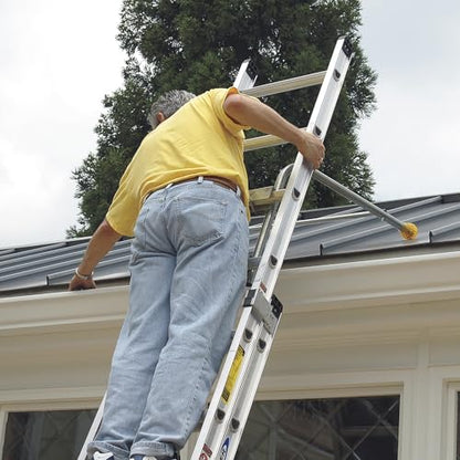 Tie Down Roof Zone Height Adjustable Roofing Standoff Safety Ladder Stabilizer w/Surface Protection | Quick Connect Assembly | Great for Residential/Commercial/Industrial