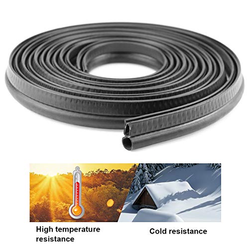 Storystore Car Door Rubber Seal Strip, Fits 1/16" Edge, Trim Seal with Top Bulb for Cars, Boats, RVs, Trucks, and Home Applications, Automotive Weather Striping (10Ft) - size: 10 Feet
