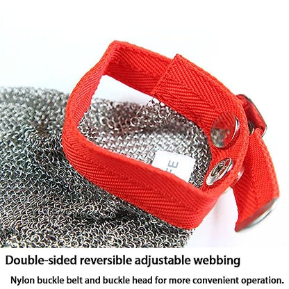 JZD stainless steel gloves, cutting resistant gloves, 304 stainless steel wire, anti cutting gloves - size: Small