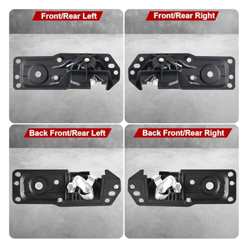 FAERSI 2pcs Interior Door Handle Kit,Compatible with 2007-2014 Chevy Avalanche Silverado Suburban Tahoe,GMC Sierra Yukon,Cadillac Escalade,Replaces OE# 20833602, 20833606 - color: Driver Side & Passenger Side
