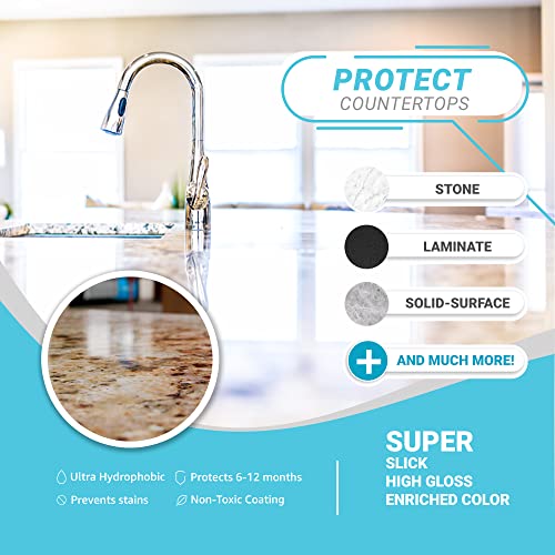 Lifeproof Ceramic Coating Spray Kit - Shine, Seal & Protect Kitchen & Bath Surfaces, Repels Stains & Grime