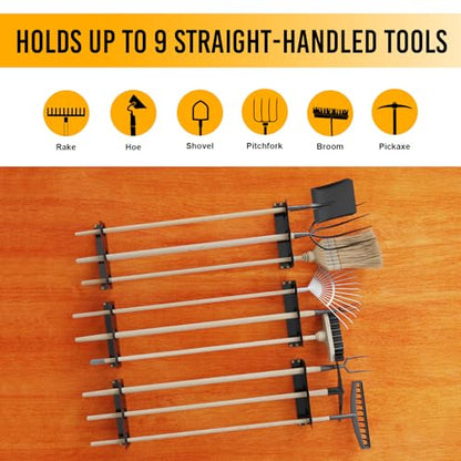 Utility Trailer Tool Rack, Shovel Holder for Truck, 6Pcs 3 Hole Tool Rack Rake Shovel Holder Landscape Hand Tool Accessories for Trailer Truck - size: 6pcs 3 Hole Tool Rack