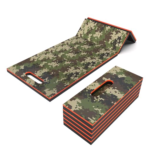 Foldable EVA Utility Mat with Handle, Heavy Duty Mechanic Mat for Kneeling, Workouts, Garages, Gardening, Camping, Picnics, Outdoor Adventures and Home Gyms-Camouflage - color: camouflage