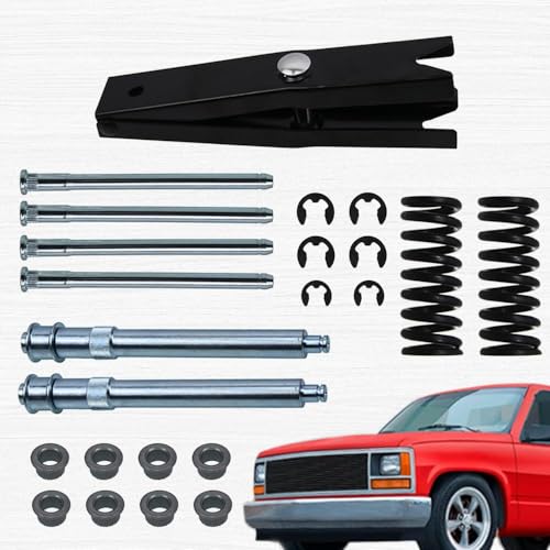 RULLINE Door Hinge Repair Kit with Spring Tool - Compatible with Chevy GMC Suburban Tahoe - Car Front Door Hinge Pin & Bushing Kit - size: For Suburban Tahoe 23pcs