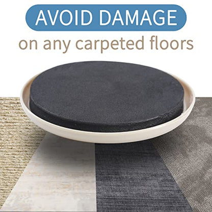Furniture Sliders for Carpet, 24 Pack Heavy Duty Furniture Moving Pads, 3.5 Inch Reusable Furniture Movers Sliders for Protect Carpet Surfaces, Move Heavy Furniture Easy and Quickly! - size: 24pcs 3.5" Beige