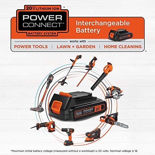 BLACK+DECKER 20V MAX Drill with Home Tool Kit, 64-Piece (BCKSB62C1)
