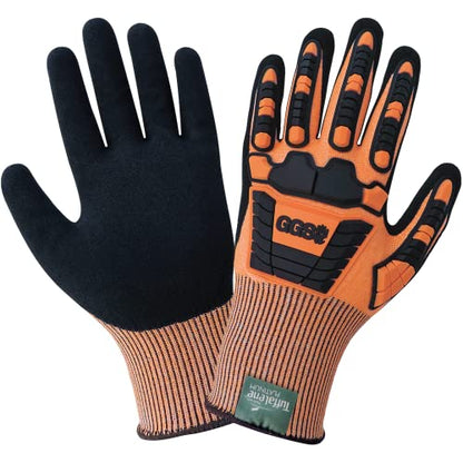 Global Glove Vice Gripster High-Visibility Cut and Impact Resistant Gloves Made with 13-Guage Tuffalene Platinum Shell, Breathable Xtreme Foam Technology Palm Finish, Touch Screen Compatible, XL - size: X-Large