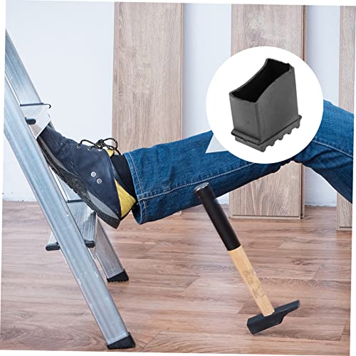 HOMSFOU 4pcs Ladder Mats Non-Slip Stair Treads Ladder Feet Covers Slip Wear-Resistant Easy to Install