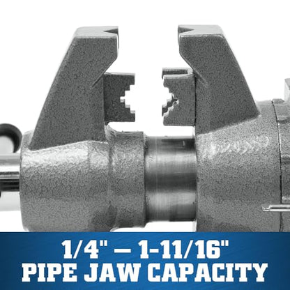 Wilton Multi-Purpose Bench Vise, 4-1/2" Width, 4-1/4" Max Jaw Opening, 2-1/4" Throat (Model 450P) - size: 4-1/2 In.