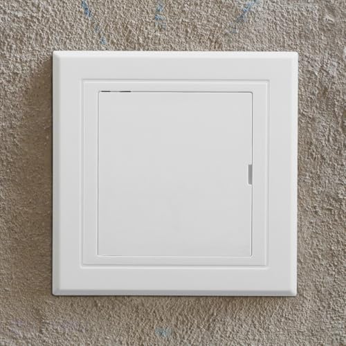 jojofuny Access Panel for Drywall, 3 X 3 Inch PVC Toilet Wall Access Panel, Plumbing Cover Plate for Bathroom, White