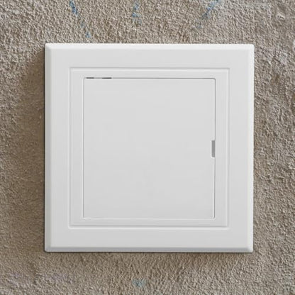 jojofuny Access Panel for Drywall, 3 X 3 Inch PVC Toilet Wall Access Panel, Plumbing Cover Plate for Bathroom, White