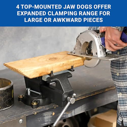 Yost Vises, 5in. Multi-Purpose Vise, Jaw Width 5 in, Jaw Capacity 2.9 in, Model# MV-5 - size: 5 Inch
