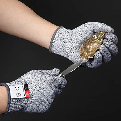 2PCS Cut Resistant Gloves, Cutting Gloves Level 5 Protection for Kitchen - size: X-Large, style: Original