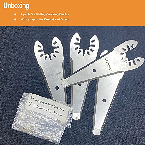 Oscillating Scraper Blades for Caulk Adhesive Sealant Removal for Dewalt Milwaukee Ryobi Bosch Craftsman Dremel Mulimaster Rockwell Multitool Scraper Blades