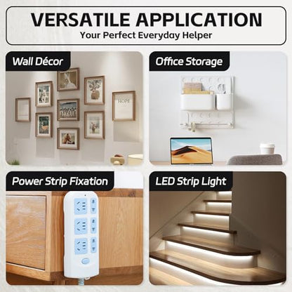 Double Sided Tape Heavy Duty, 1 in x 16.5 ft, Strong Adhesive Waterproof Mounting Tape for Car, Walls, LED Strip Light, Home & Office Décor - size: 1 IN x 16.5 FT