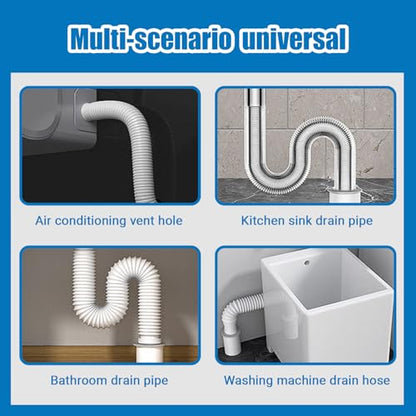 Duct Seal Repair Sealing Clay, White Waterproof Sealant Putty, Quick Mending Mud for Air Conditioning Gaps, Wall Holes, Drain Pipe Connections (Pack of 8) - color: 8 pack of 30g white