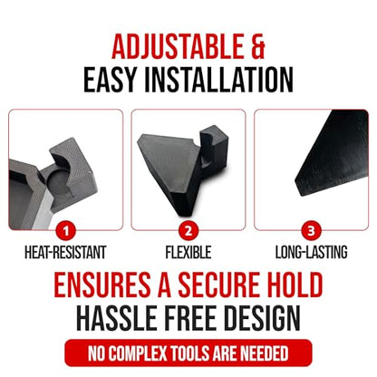 Premium ABS Plastic Commercial Door Stopper (2-Pack) Finger-Safe, Wedge Over-The-Hinge Door Holder for Homes- USA Made Door Stopper Ideal for Hotels, Hospitals, Factories, Hostels and Schools - style: Commercial