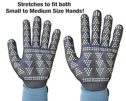 ANICEMOON Midwest Gloves & Gear Unisex Adult Advanced Max Gripping Glove, Slate Blue, 1 Pair (Pack of 4) - size: 2 Count (Pack of 4)