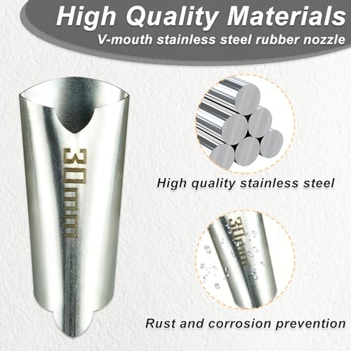 Upgrade Stainless Steel Caulk Finisher Kit Caulking Nozzles Tips Caulk Gun Tips