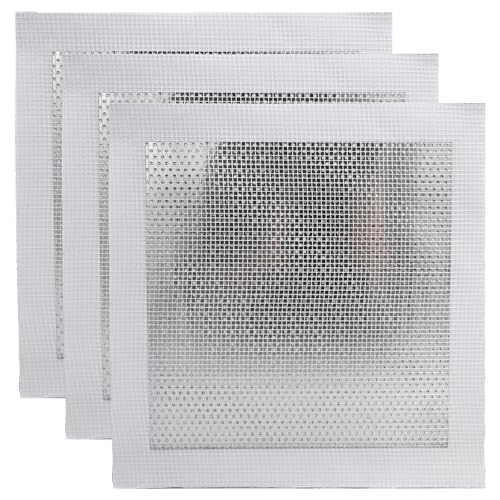 3 Pcs Wall Patch Repair Kit, Large Hole Sheet Rock Patch for Drywall, 8" x 8" Drywall Patch Self Adhesive Aluminum Wall Repair Patch Kit, Aluminum Metal Sheetrock Ceiling Dry Patch for Drywall Plaster