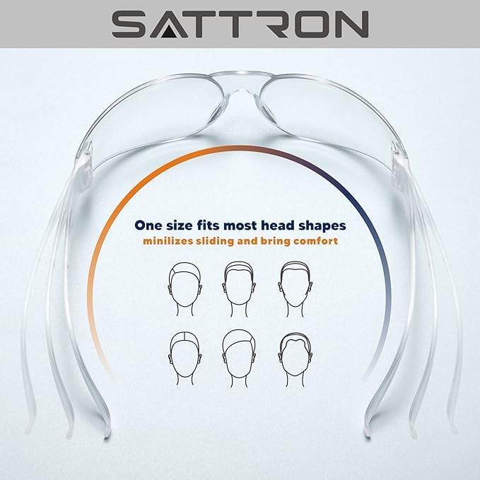 Clear Safety Glasses Bulk of 50, ANSI Z87.1 Eye Protection for Women Men, Scratch & Impact Resistant Protective Glasses, Ideal for Lab, Construction, Shooting - color: 50pack Clear Lens