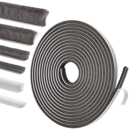 Self-Adhesive Weather Stripping Seal for Doors & Windows – Soundproof Insulation Gap Filler for Sliding, Exterior, Front, and Jamb Frames – 0.2" x 0.35" x 33 ft, Gray - color: Gray, size: 0.2" x 0.35" x 33 ft