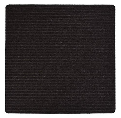 Stair Treads Collection Indoor Skid Slip Resistant Carpet Stair Tread Mat (Black, Matching Mat 30 in X 30 in) - color: Black, size: 30"x30" Landing Mat