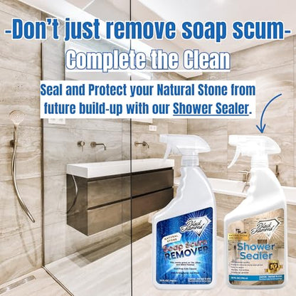 Natural Stone and Grout Penetrating Shower Sealer. Marble, Granite Travertine, Limestone. Protects Making Them Easy to Clean. Works Also on Grout in Tile, Ceramic, and Porcelain. 1-Quart - style: 32 Fl Oz (Pack of 1)
