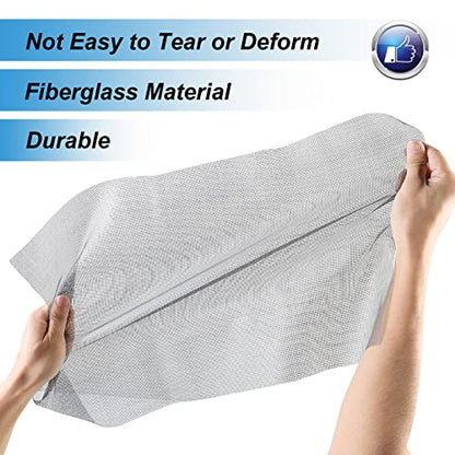 HOMMEE Windows Screen and Screen Door Repair Kit, 39'' x118'' Fiberglass Screen Mesh with Rolling Tool and Screen Retainer Spline