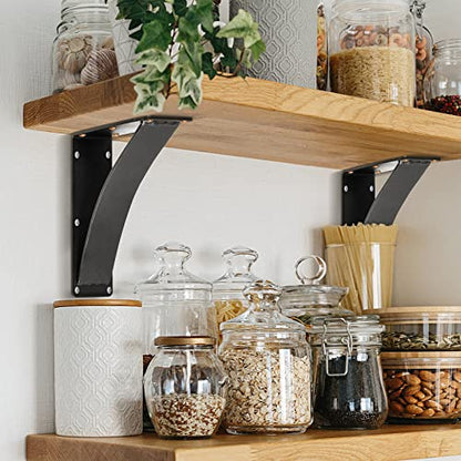 2Pcs Heavy Duty Shelf Brackets 10 x 12 x 2.5, Steel Brackets 450lbs Load Capacity, Triangle Support Mantel Brackets , DIY Metal Shelf Brackets Matte Black - size: 10 x 12 x 2.5"