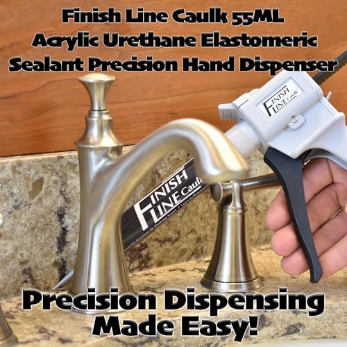 Precision 55 ML Dripless Syringe-Style Caulk and Sealant Applicator – Empty Syringe Barrels, Fine Tip Nozzles, Caps & Easy-Fill System – Ideal for Caulking, Adhesives, and Sealants