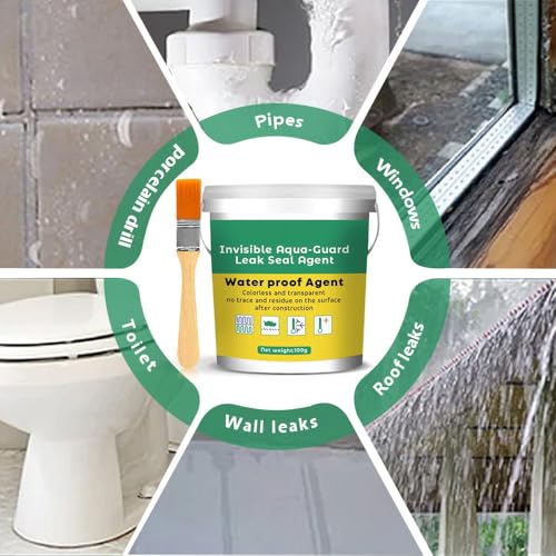 2024 New Invisible Waterproof Agent Set, Upgrade Super Strong Transparent Waterproof Coating Agent, Anti-Leakage Agent Transparent Leakage Protection Glue Repairing Leak Waterproof Adhesive (1)